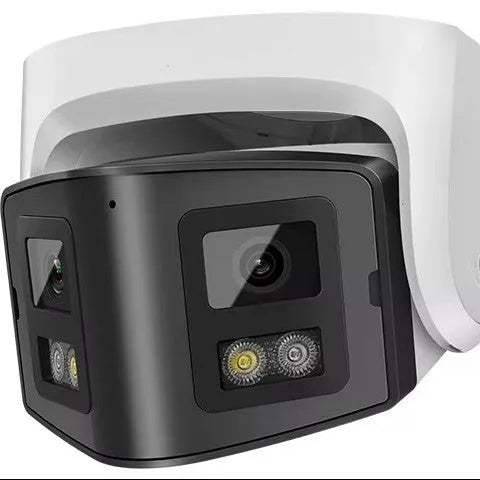 4MP dual-lens IP CCTV security camera with safety belt mounting bracket