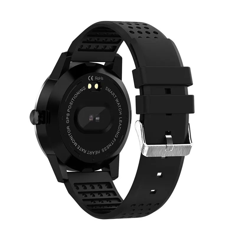 T2 colour screen heart rate smart bracelet in Black showing 1.3-inch display on a wrist
