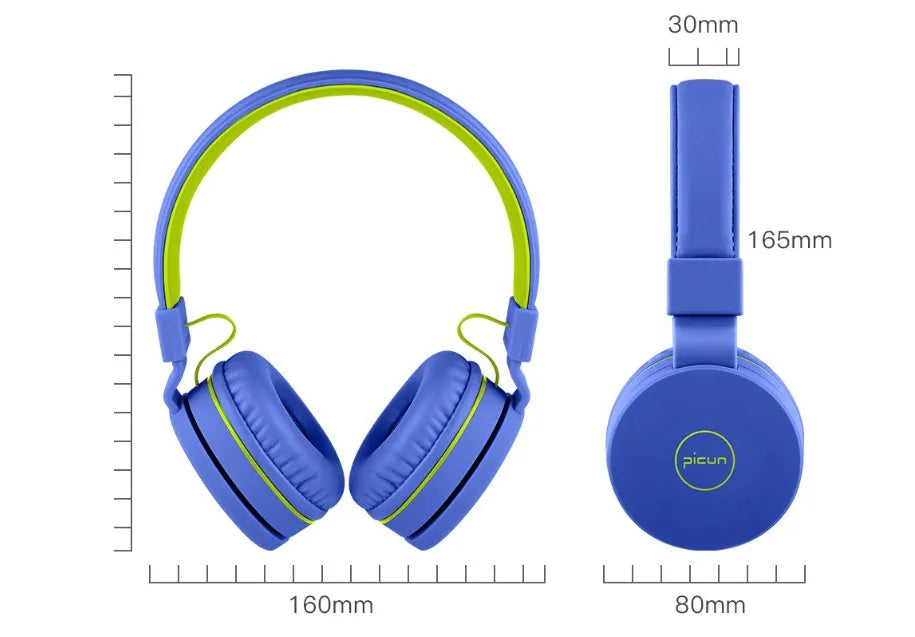 Bengoo C30 wired over-ear headphones with microphone in mint green colour
