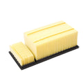 Dodge Ram pickup truck replacement air filter cartridge with sealing ring.