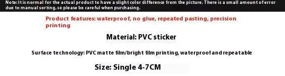 Pack of 50 sheets of cute candy small items themed waterproof decorative stickers.