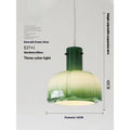 Medieval glass bud chandelier pendant light with E27 fitting in retro colour options