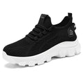 Women's Flyknit sneakers with thick PVC sole in white, pink, beige, or black colours