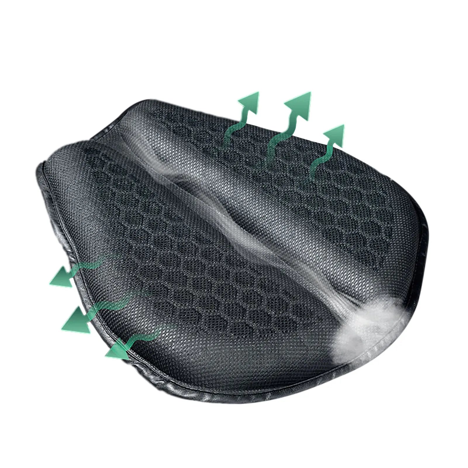 Upgraded petal style motorcycle cushion with shock absorption, thickened padding, sun proof and breathable TPE PVC construction
