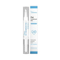Pet teeth cleaning brush with built-in 3ml reservoir measuring 1.1x12.5 cm