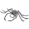 Halloween pet costume shaped like a big spider with eight legs, shown in grey colour.