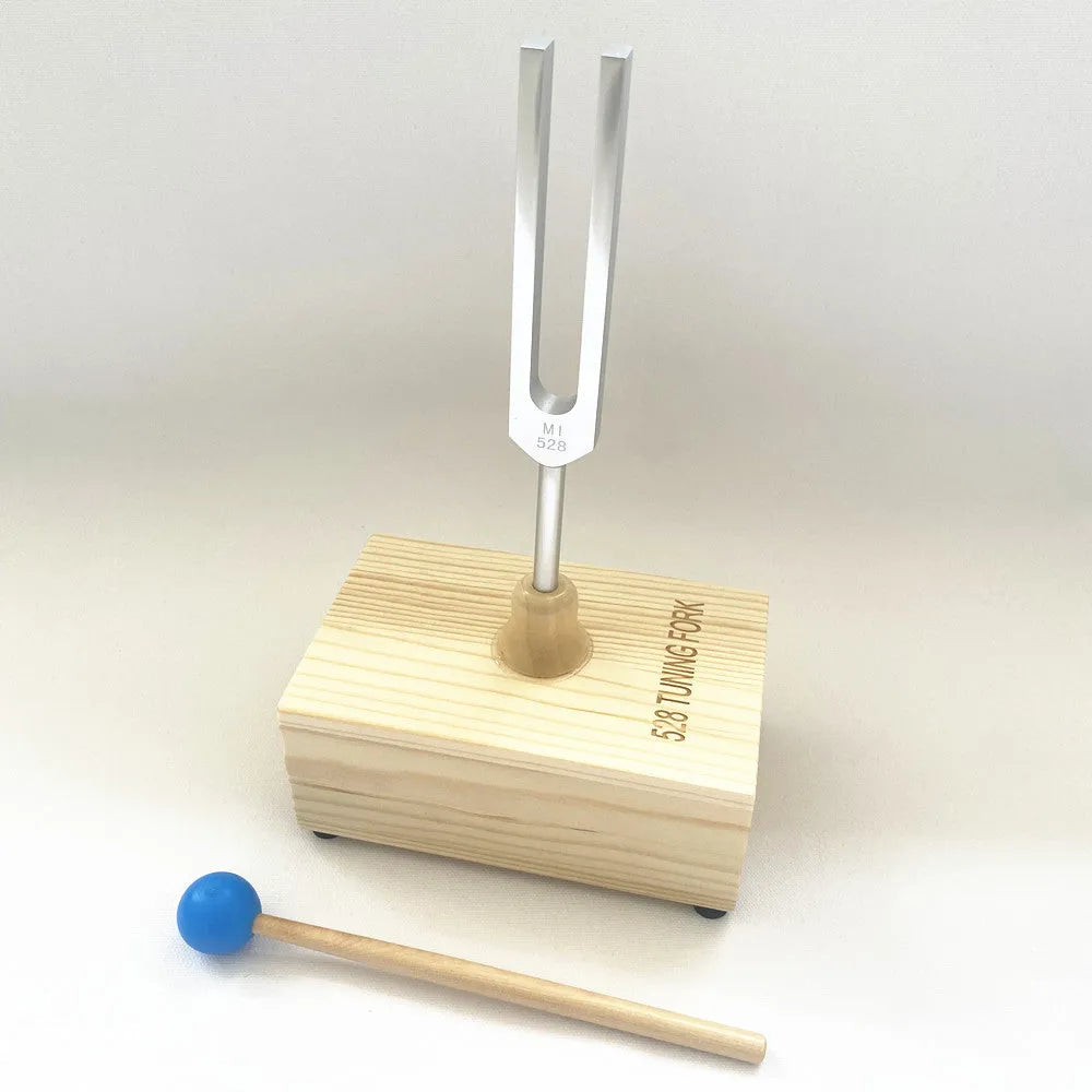 432Hz aluminium alloy tuning fork with speaker in kraft paper box