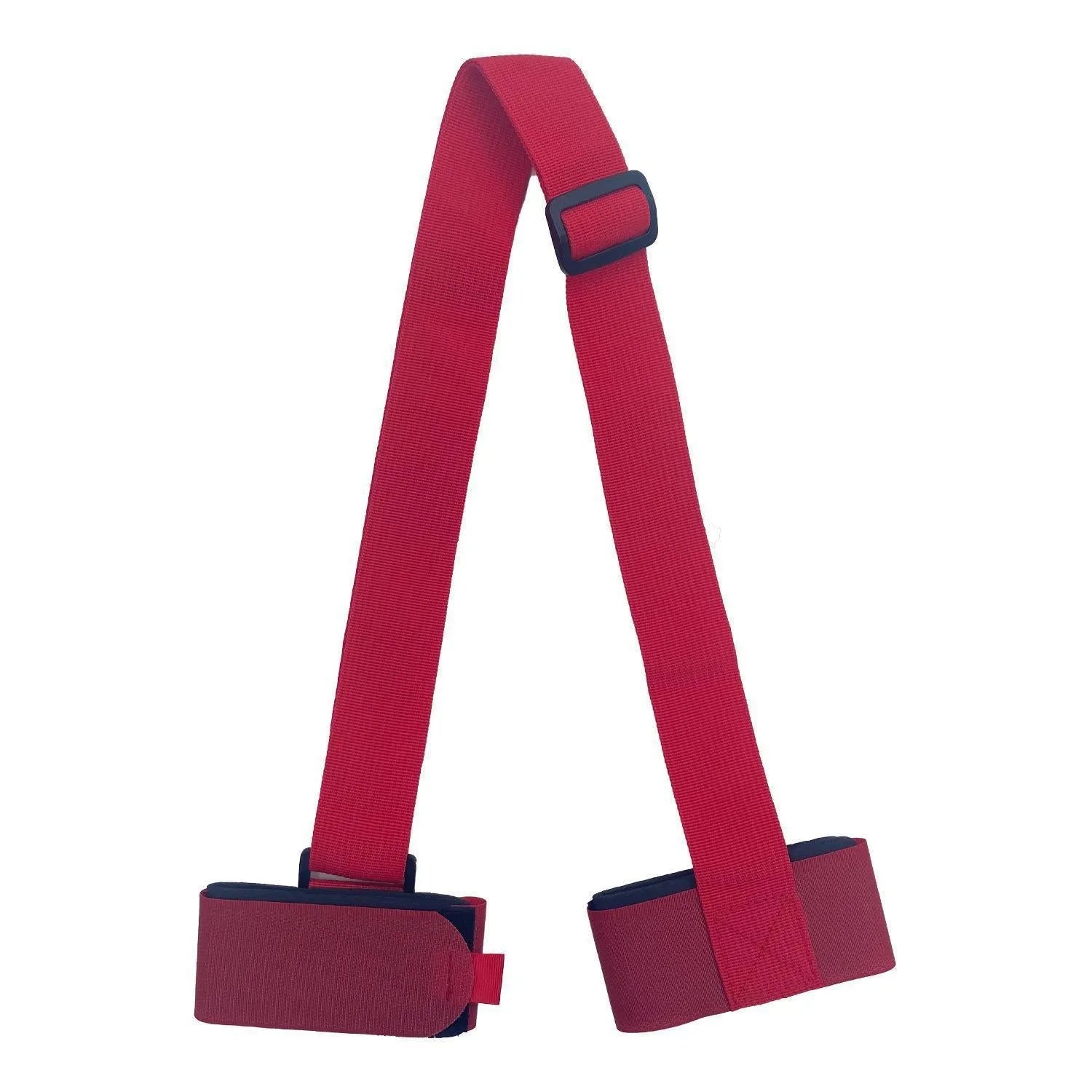Adjustable hook and loop ski bandage shoulder strap in black colour