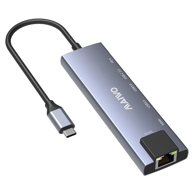Steam Deck six-in-one docking station with aluminium shell and 15cm Type-C cable