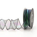 Colourful 4cm wide fishtail wave mesh ribbon roll for DIY crafts and gift wrapping