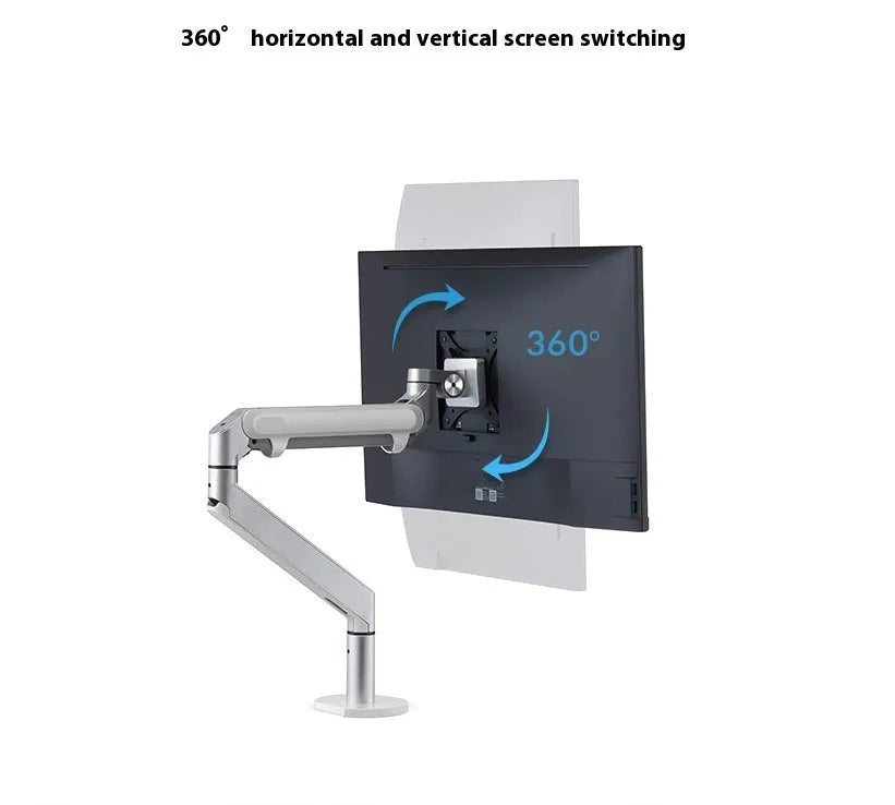 Aluminium alloy hover notebook air pressure arm bracket in black or silver colour options