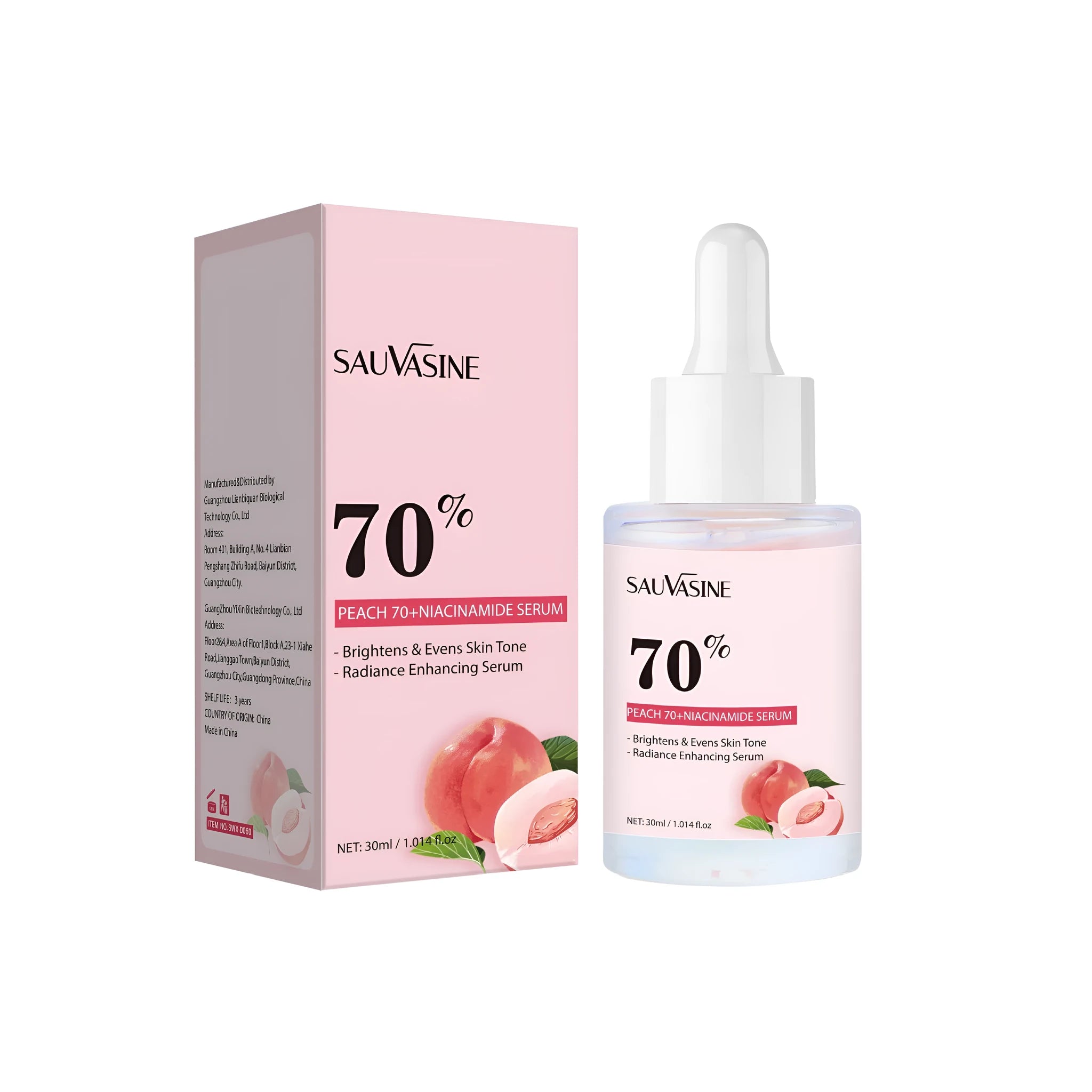 30ml bottle of nicotinamide hydrating and moisturising care solution