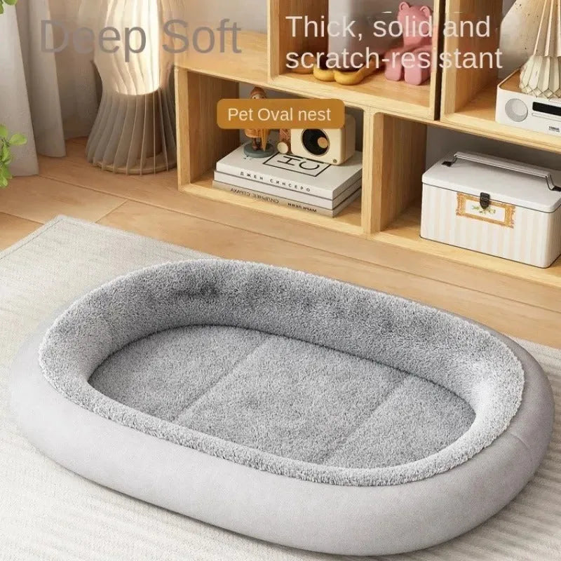 Thickened winter dog kennel for small-medium pets, available in four colours and five sizes up to 90x70cm