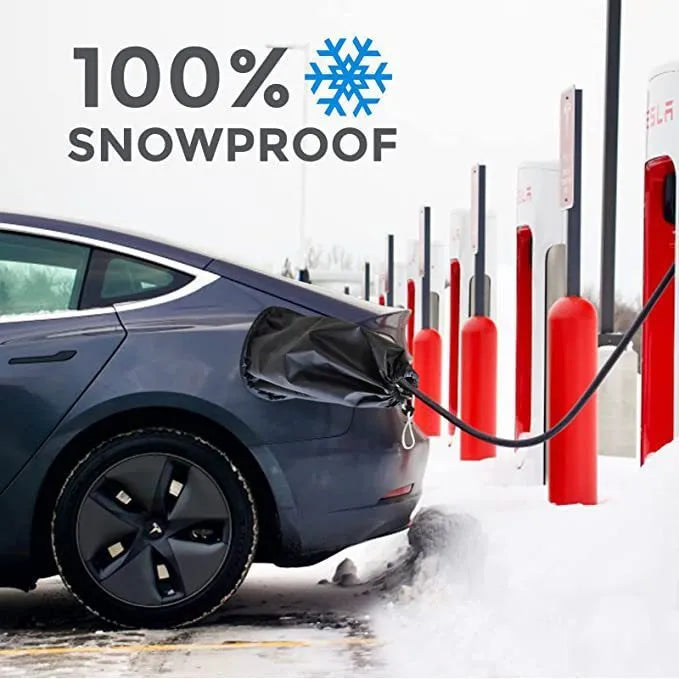 Waterproof charging port cover for electric vehicles in grey colour