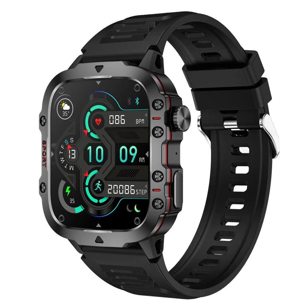 QX11 smartwatch with TFT screen and zinc alloy case shown with optional leather and silicone straps