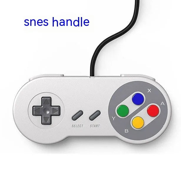 Wired USB game controller for Super ConsoleX with SNES-style design