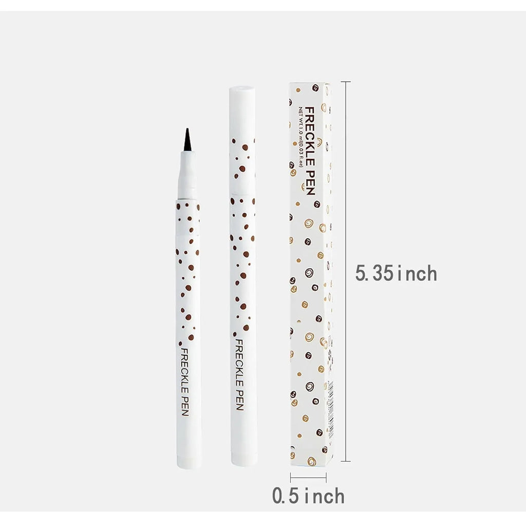 Dark brown waterproof freckle pen with precision tip for makeup application.