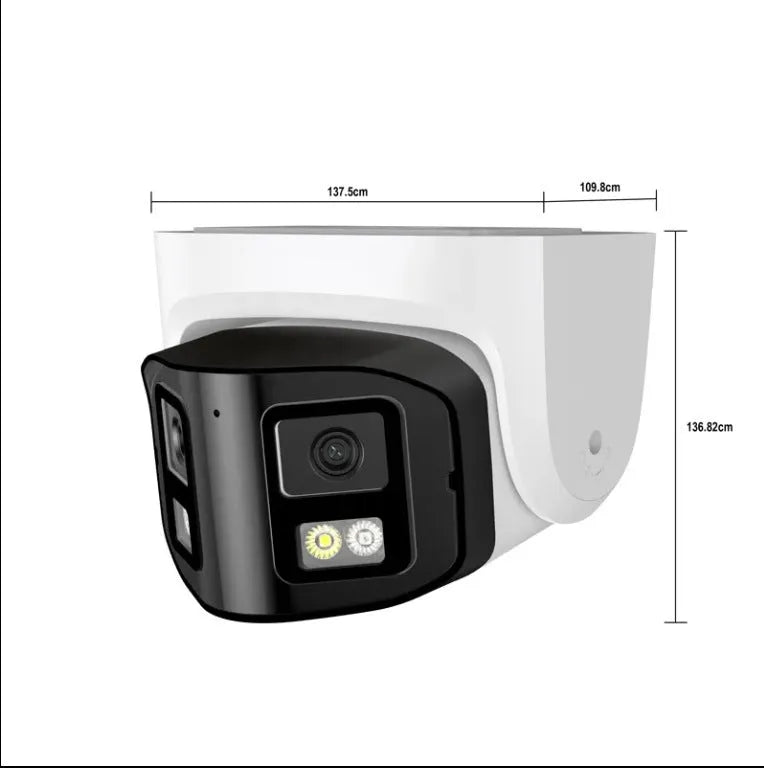 4MP dual-lens IP CCTV security camera with safety belt mounting bracket