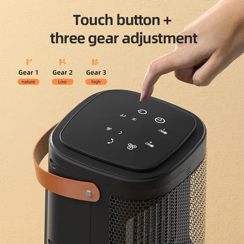 Hot and cold air heating radiator with touch screen and remote control in 618 electronic model colour