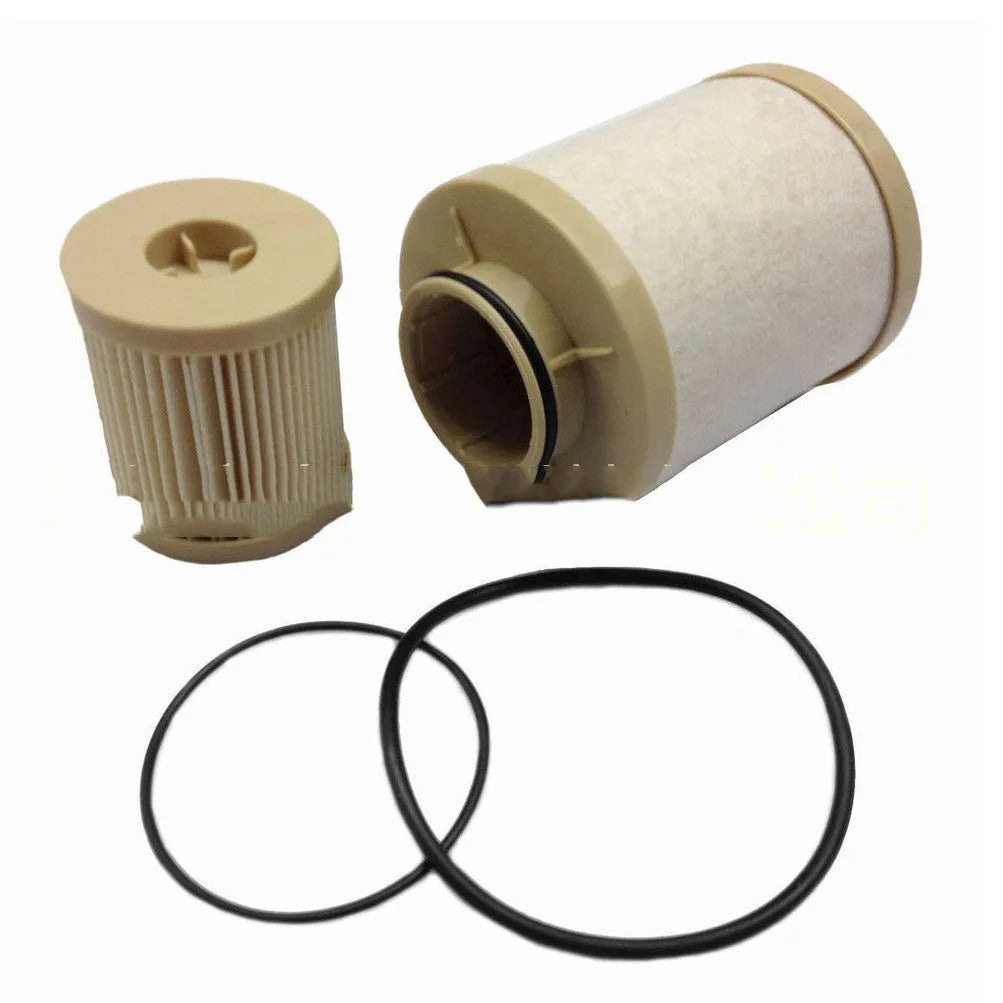 FD4616 diesel fuel filter for Ford 6.0L trucks showing dimensions and part numbers FS19797 PF7812KIT.