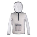 Rayman Jungle Run breathable insect-proof jacket in smoky gray mesh cloth for outdoor use