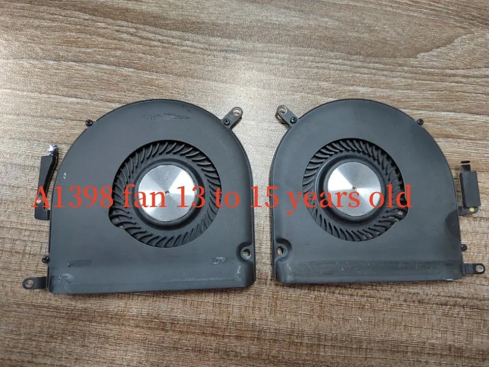 MacBook A1398 laptop cooling fan replacement pair for Pro models