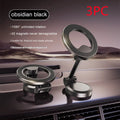 All-metal magnetic car phone mount with foldable bracket in Qian colour on vehicle dashboard