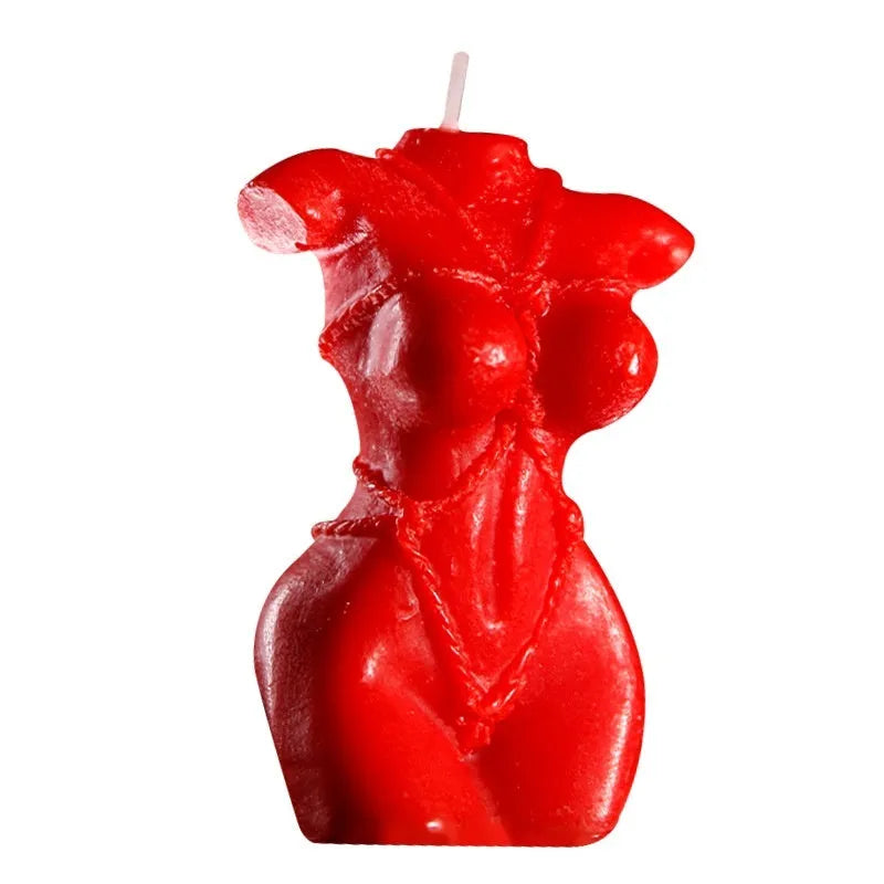 Low temperature sensual massage candle in soy wax with rose red, spring pink and lilac purple colour options