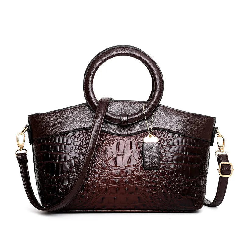 Casual fabric ladies shoulder bag in multiple colours with zipper closure and internal organisers.