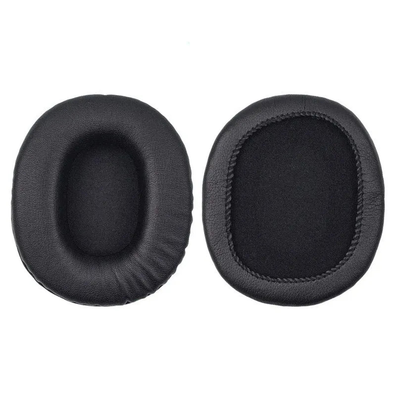 Black soft PU leather replacement ear pads for Sony MDR-1R headphones, 2 pieces shown.