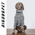 Black and white thin polyester dog vest for large dogs, multi-size from M to XXXL