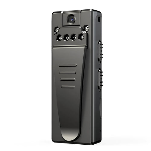Black 1080p HD digital video camera with 90-degree rotation capability