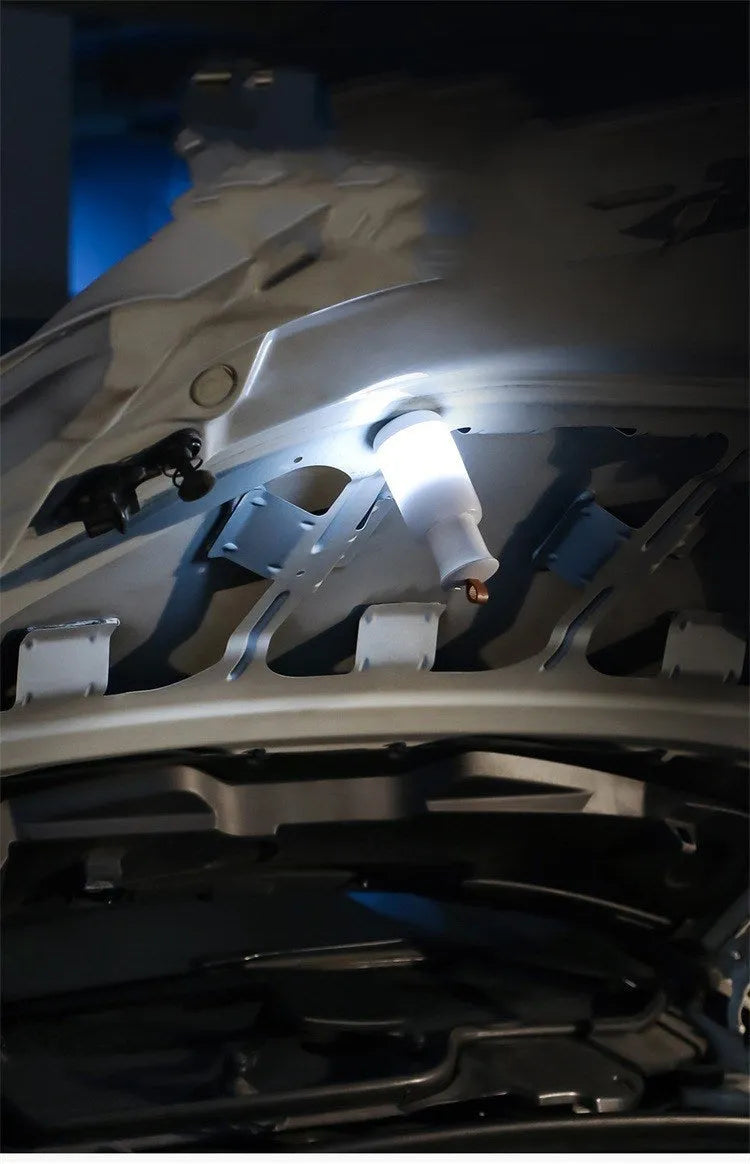 Baseus white car emergency light with SOS, warm, and colourful atmosphere modes for vehicle interior