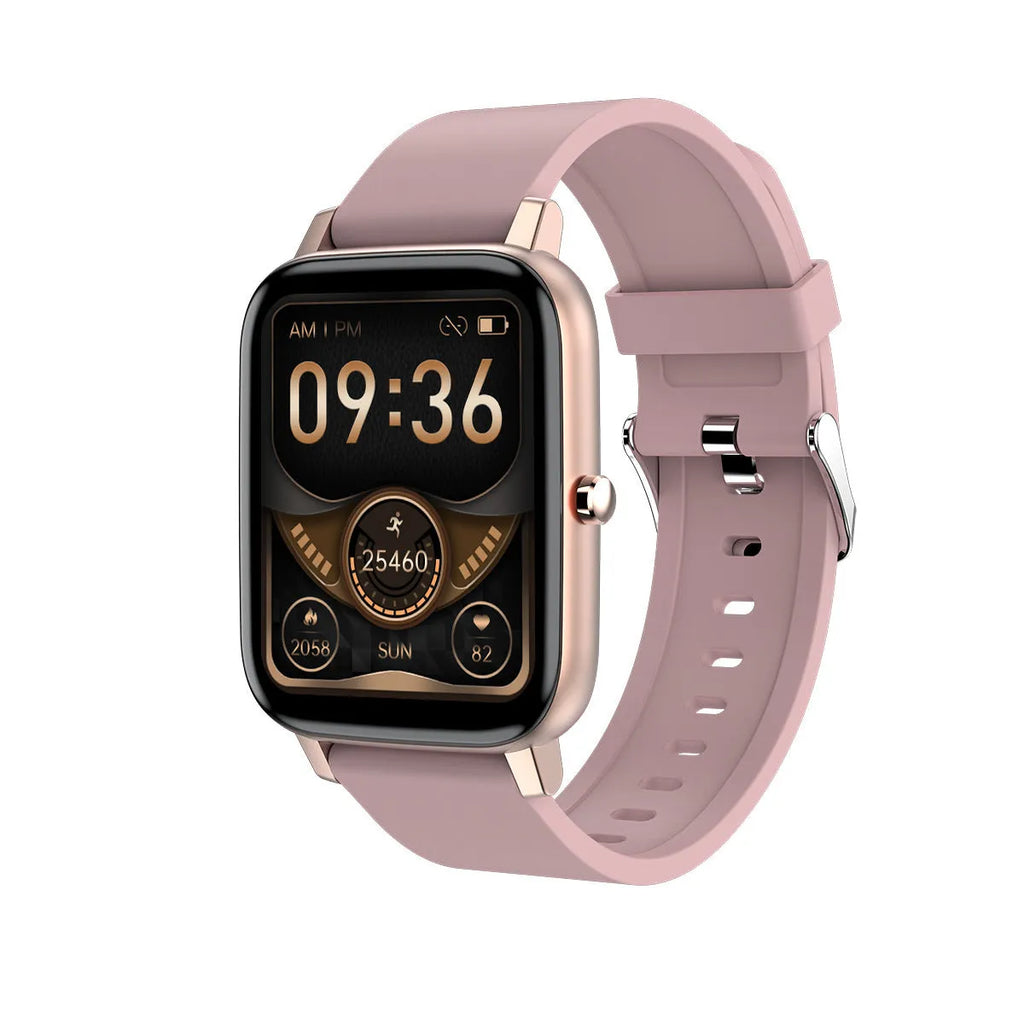 H80 smart watch with black silicone strap showing ECG and blood oxygen monitoring on screen