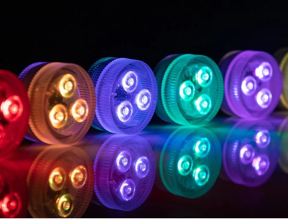 Remote control LED waterproof diving light for fish tank decoration with plastic housing