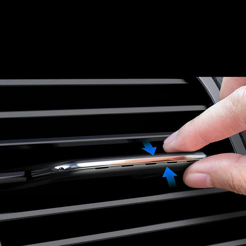 Baseus car perfume aromatherapy air vent clip in black electroplated finish with refill sticks