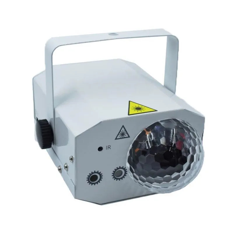 Black and white LED laser projection lamp for stage lighting and entertainment venues with remote control