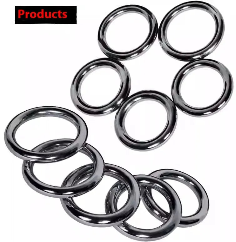 Iron Arm Skill Wing Chun carbon steel training ring showing three available sizes