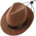 S size wool felt mini pet hat with 155cm diameter in denim style