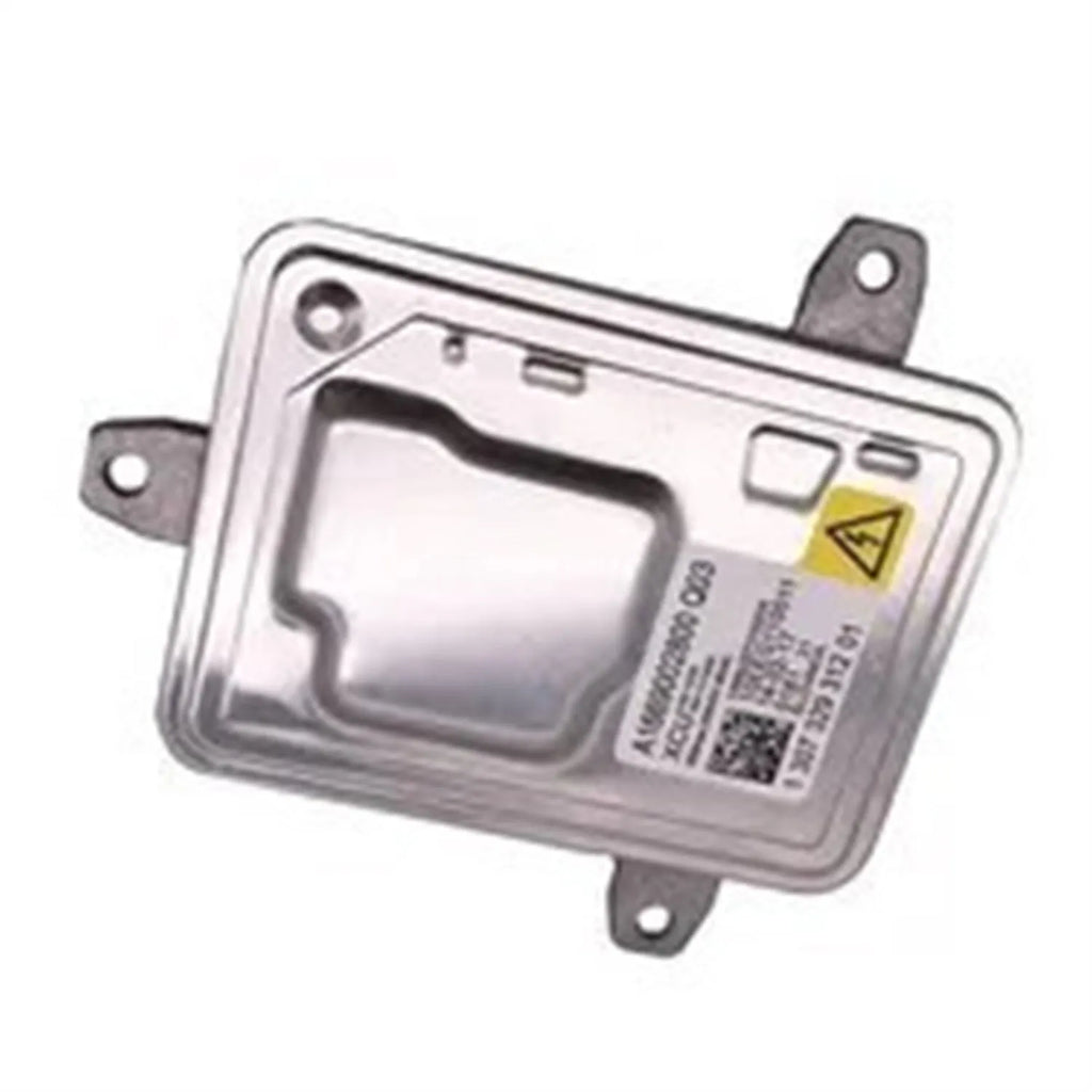 Metal headlight ballast unit measuring 14 by 11 by 4.5 centimetres