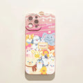 Cartoon cute animal printed TPU phone case for iPhone, anti-drop, flower panda design