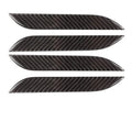 Carbon fibre door handle protection stickers for Tesla Model S in four-piece anti-scratch kit