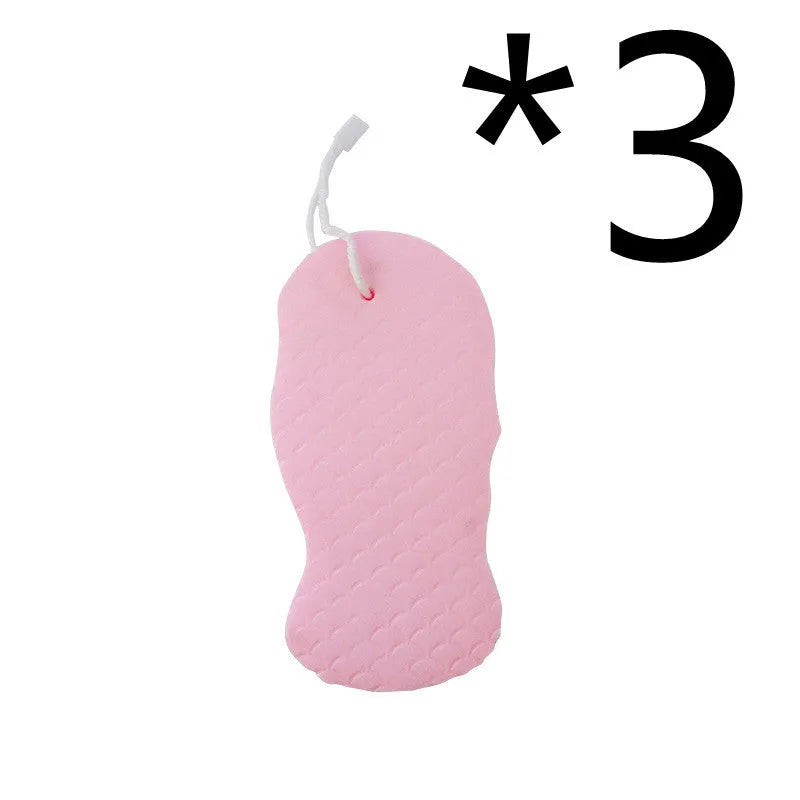 3D fish scale pattern bath sponge in multiple colours for gentle body exfoliation