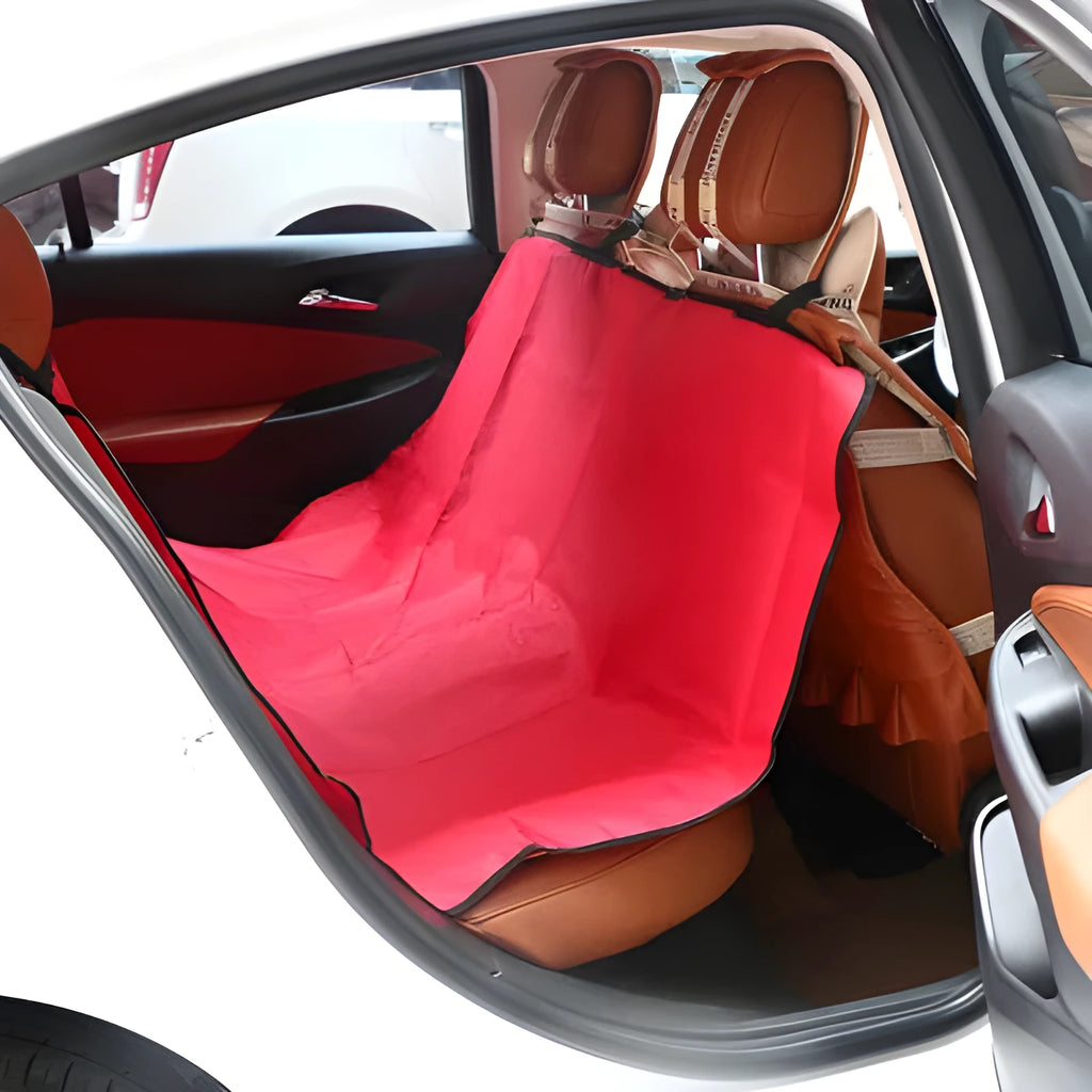 A square black car pet seat cushion pad measuring 135x135cm, designed for dogs and cats.