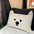 Grey and white West Highland puppy dog pillow cushion measuring 50cm by 35cm
