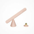 Geometric creative desk lamp with magnetic base shown in white on a desk.