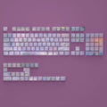 Wenshao Sleeping Lotus side carved PBT keycap set 130 keys OEM profile with backlight visible through side engraving