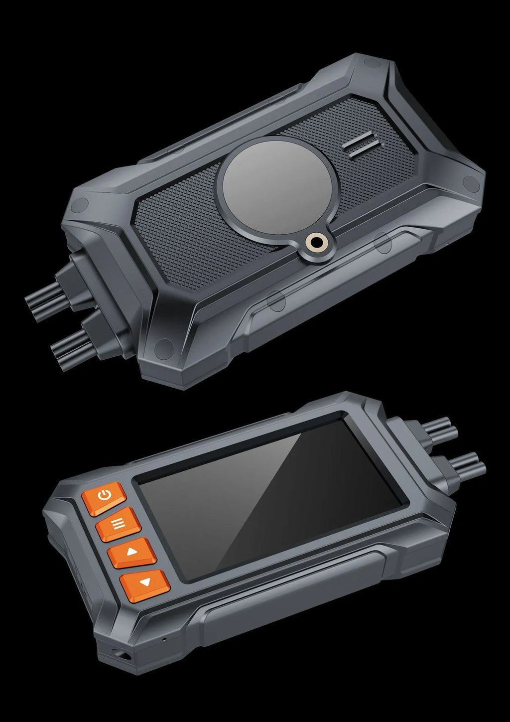 Motorcycle GPS tachograph recorder with dual lenses for front and rear 1080P recording
