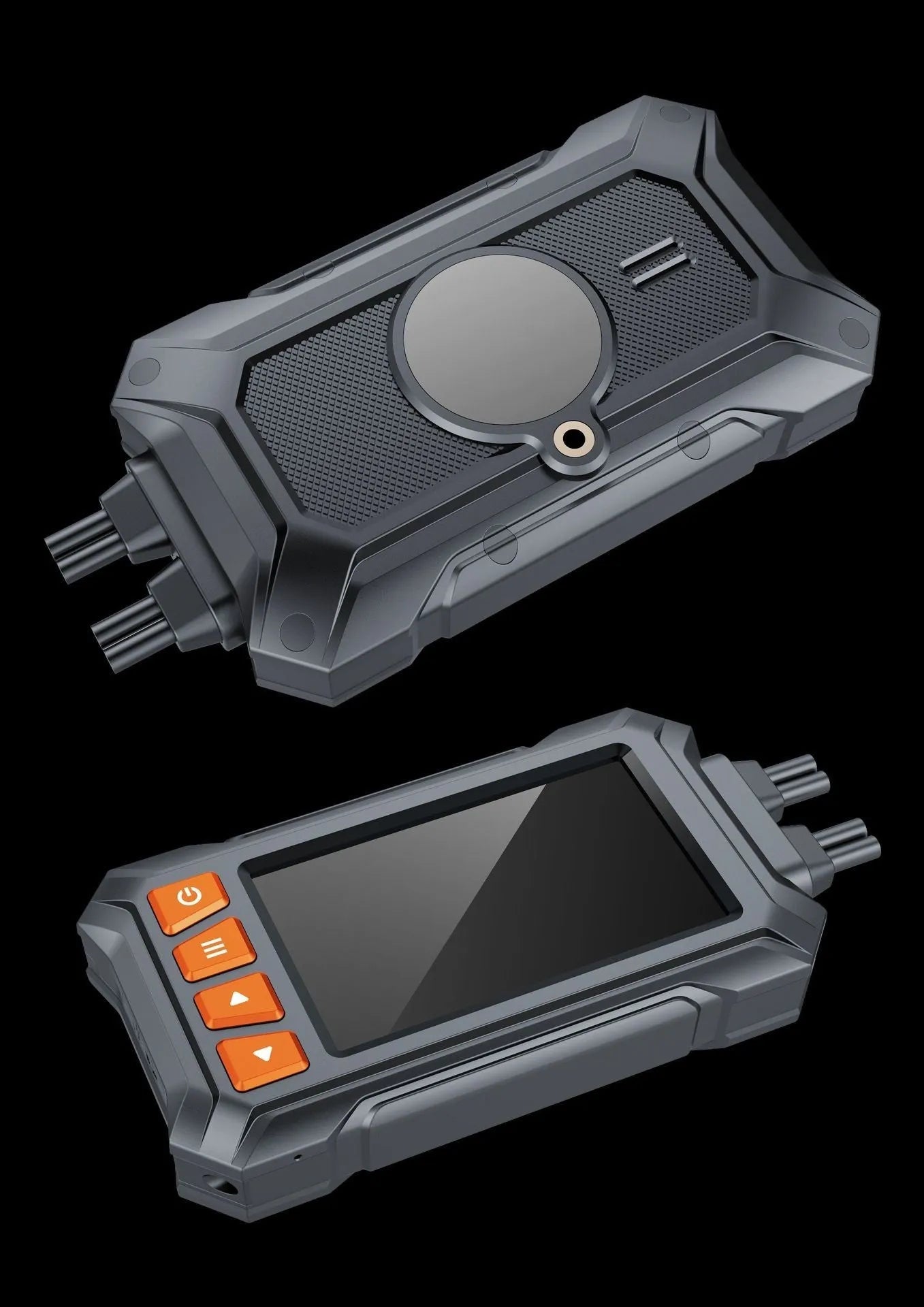 Motorcycle GPS tachograph recorder with dual lenses for front and rear 1080P recording