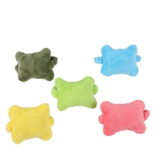 Plush wrist protector mouse pad mini pillow in blue for typing anti-wear support